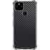 Black Carbon Fiber Specialty Texture Material Google Pixel 5a 5G Clear Case